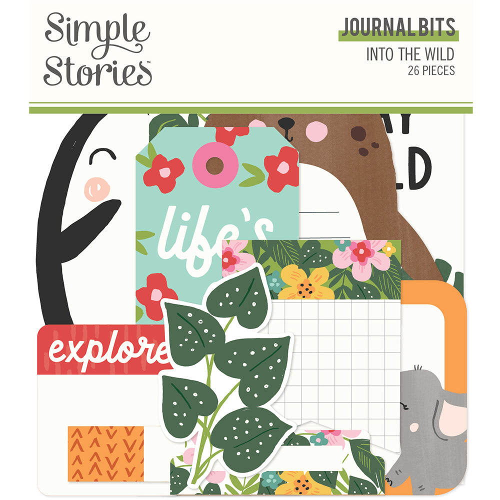 Simple Stories Ephemera - Into the Wild - Journal Bits – Scrapbooking for  Less