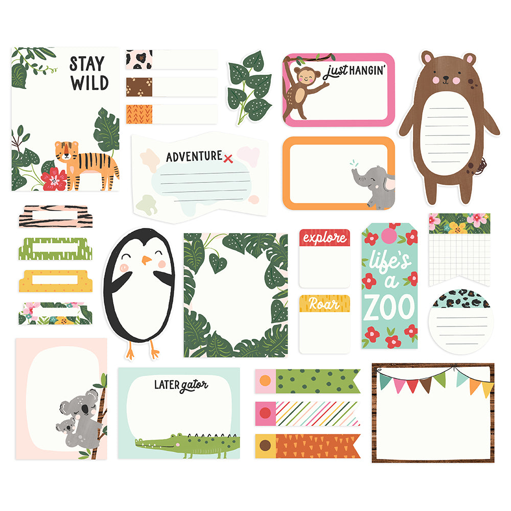 Simple Stories Ephemera - Into the Wild - Journal Bits – Scrapbooking for  Less