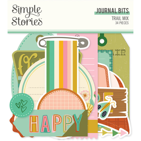 Simple Stories Bits & Pieces - Trail Mix - Journaling Bits