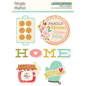 Simple Stories Layered Chipboard - What's Cookin'