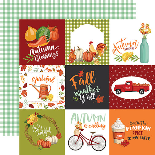 Carta Bella Cut-Outs - Welcome Autumn - 4x4 Journaling Cards
