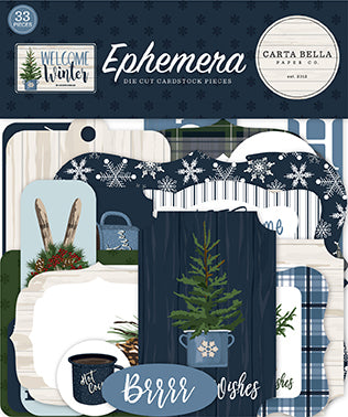 Carta Bella Ephemera Die-Cuts - Welcome Winter