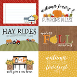 Echo Park Cut-Outs - Fall Fever - 6x4 Journaling Cards