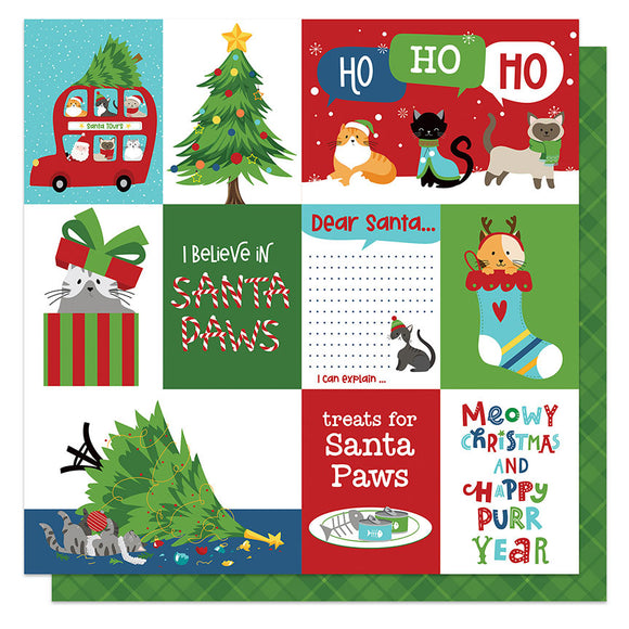 Photo Play Cut-Outs - Santa Paws - Cats - Meowy Christmas
