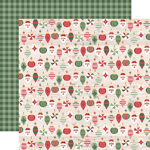 Echo Park Papers - Santa Claus Lane - Tree Toppings - 2 Sheets