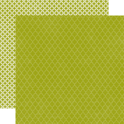 Echo Park Papers - Style Essentials - Green Quarterfoil - 2 Sheets