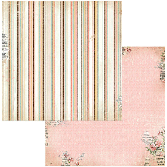 Bo Bunny Papers - Family Heirlooms - Lineage - 2 Sheets
