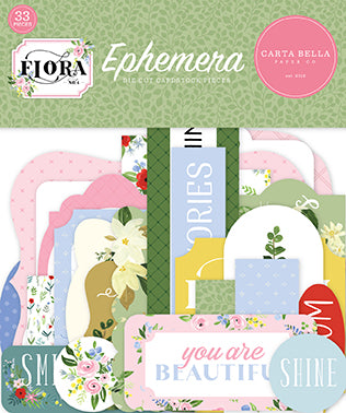 Carta Bella Ephemera Die-Cuts - Flora No. 4