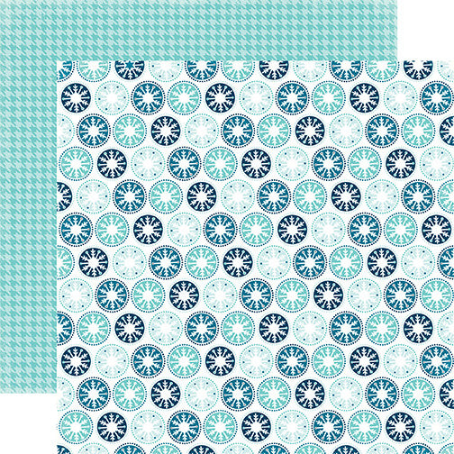Echo Park Papers - Hello Winter - Icy Snowflakes - 2 Sheets