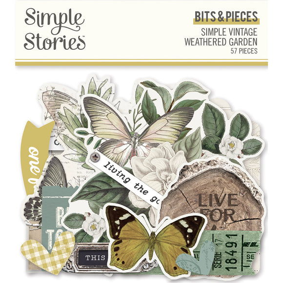 Simple Stories Bits & Pieces - Simple Vintage - Weathered Garden - Icons