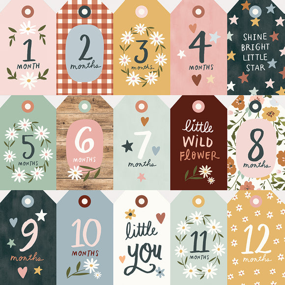 Simple Stories Cut-Outs - Boho Baby - Tag Elements