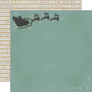 Simple Stories Papers - Hearth & Holiday - Merry Christmas to All - 2 Sheets