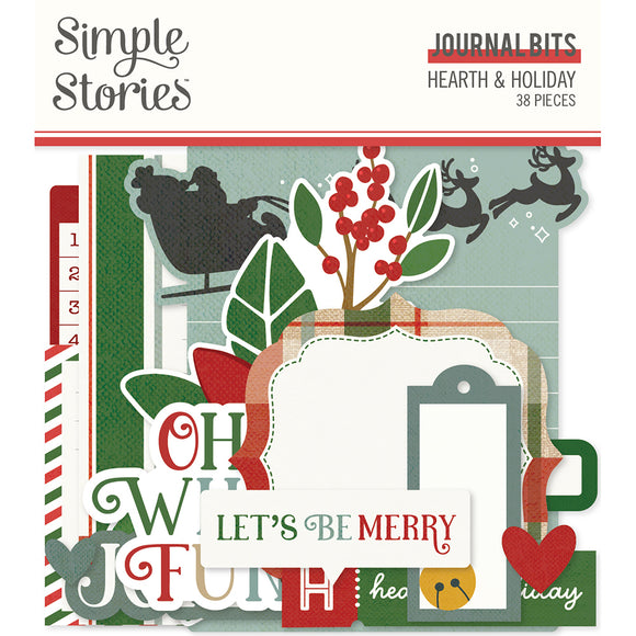 Simple Stories Bits & Pieces - Hearth & Holiday - Journaling Bits