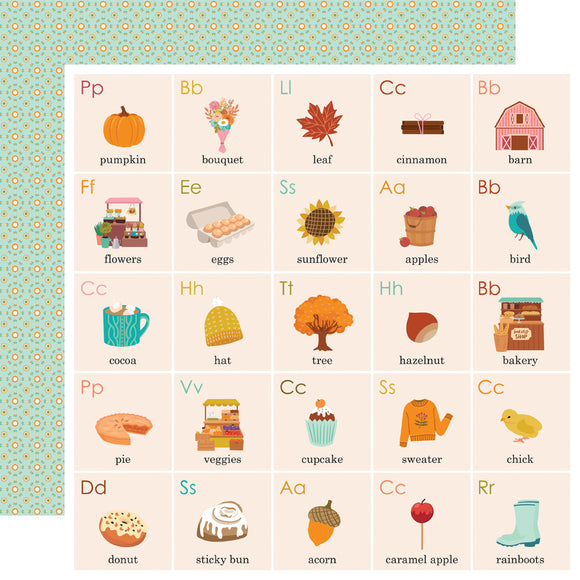 Simple Stories Papers - Harvest Market - Pumpkin Days - 2 Sheets