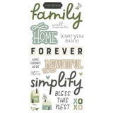 Simple Stories Foam Stickers - The Simple Life