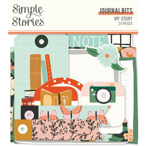 Simple Stories Die Cuts - Bits & Pieces - My Story - Journal Bits