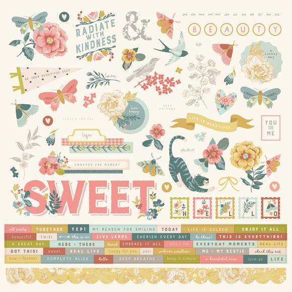 Echo Park 12x12 Cardstock Stickers - Wedding Bliss - Elements –  Scrapbooking for Less