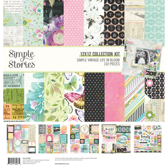 Simple Stories Collection Kit - Simple Vintage - Life In Bloom