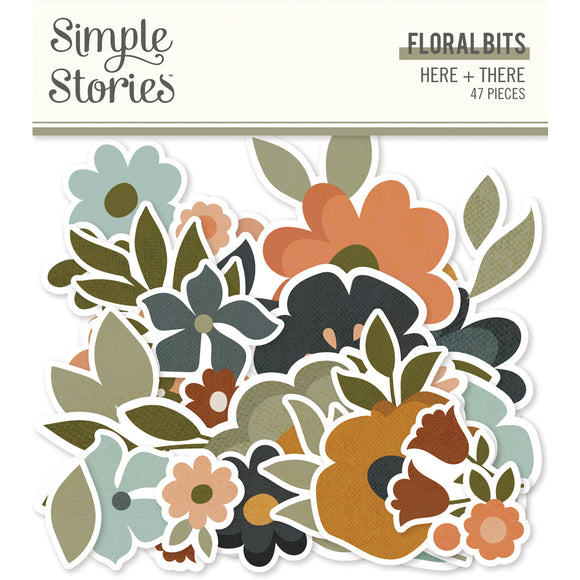 Simple Stories Bits & Pieces - Here + There - Floral Bits
