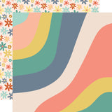 Simple Stories Papers - Boho Sunshine - Groovy - 2 Sheets