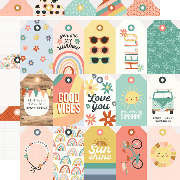 Simple Stories Cut-Outs - Boho Sunshine - Tag Elements