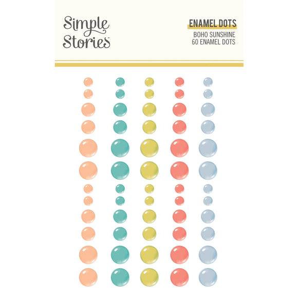 Simple Stories Enamel Dots - Boho Sunshine