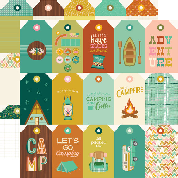 Simple Stories Cut-Outs - Trail Mix - Tag Elements