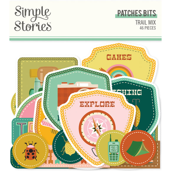 Simple Stories Bits & Pieces - Trail Mix - Patches