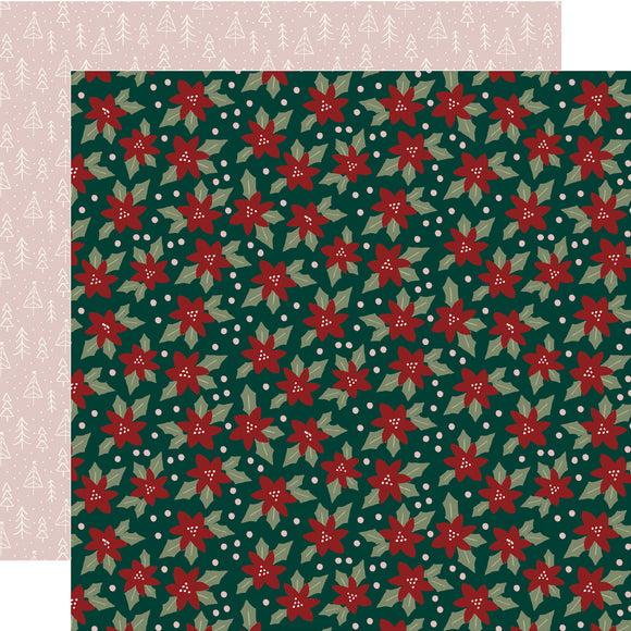 Simple Stories Papers - Boho Christmas - Mistletoe Wishes - 2 Sheets