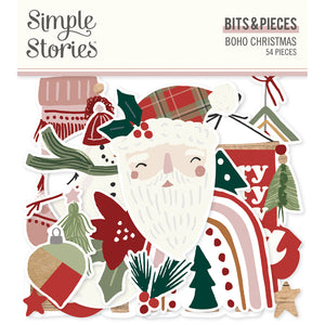 Simple Stories Bits & Pieces - Boho Christmas - Icons