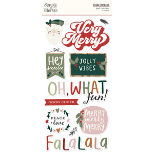 Simple Stories Foam Stickers - Boho Christmas