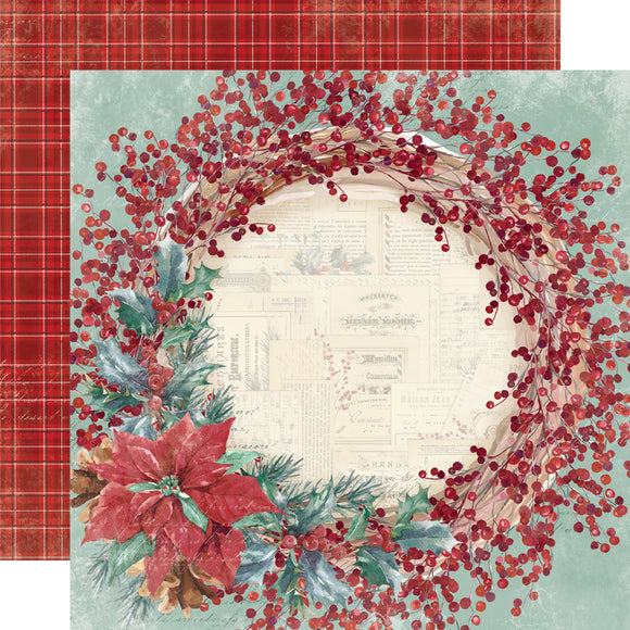 Simple Stories Papers - Simple Vintage - 'Tis the Season - Home For the Holidays - 2 Sheets