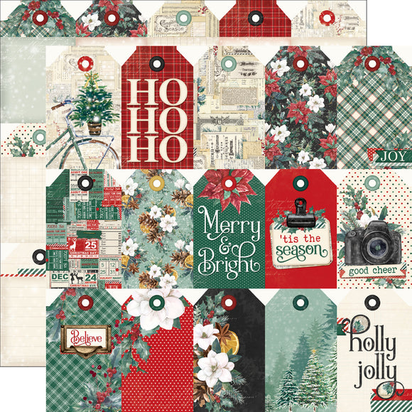 Simple Stories Cut-Outs - Simple Vintage - 'Tis the Season - Tag Elements