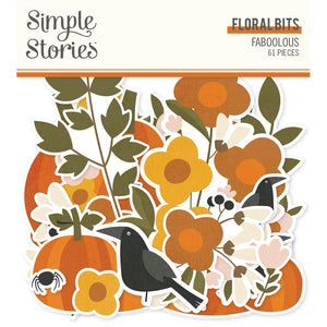 Simple Stories Die Cuts - Bits & Pieces - Faboolous - Floral