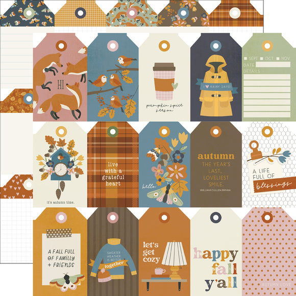 Simple Stories Cut-Outs - Acorn Lane - Tag Elements