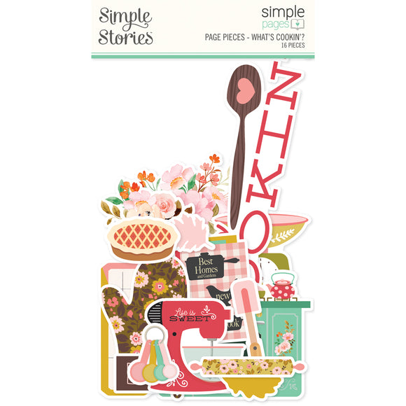 Simple Stories Die Cuts - Page Pieces - What's Cookin'