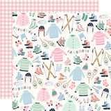 Simple Stories Papers - Winter Wonder - Comfy, Cozy, Cuddly - 2 Sheets