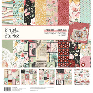 Simple Stories Collection Kit - Simple Vintage - Love Story