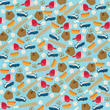 Simple Stories Papers - Sports - Baseball - Hey, Batter-Batter - 2 Sheets