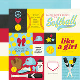 Simple Stories Cut-Outs - Sports - Softball Elements