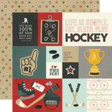 Simple Stories Cut-Outs - Sports - Hockey Elements