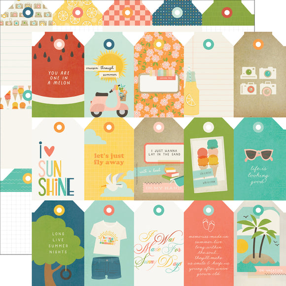 Simple Stories Cut-Outs - Summer Snapshots - Tag Elements