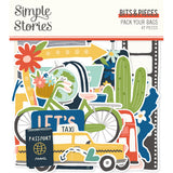 Simple Stories Bits & Pieces - Pack Your Bags - Icons