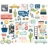 Simple Stories Bits & Pieces - Pack Your Bags - Icons