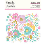 Simple Stories Bits & Pieces - Crafty Things - Floral