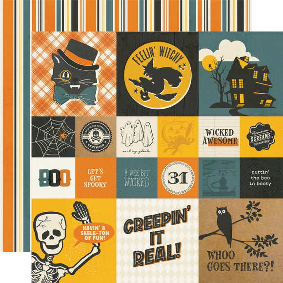 Simple Stories Cut-Outs - Simple Vintage - Scary Stories - 2x2/4x4 Elements