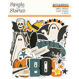 Simple Stories Bits & Pieces - Simple Vintage - Scary Stories - Icons