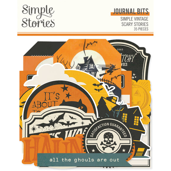 Simple Stories Bits & Pieces - Simple Vintage - Scary Stories - Journaling