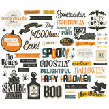 Simple Stories Bits & Pieces - Simple Vintage - Scary Stories - Sentiments