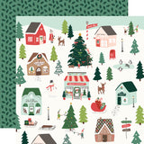 Simple Stories Papers - Santa's Village - North Pole - 2 Sheets